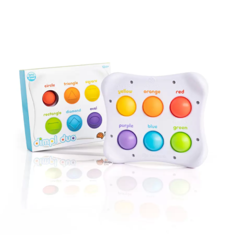 Dimpl Duo ,   Jucarie senzoriala educativa cu bule din silicon - imagine 6